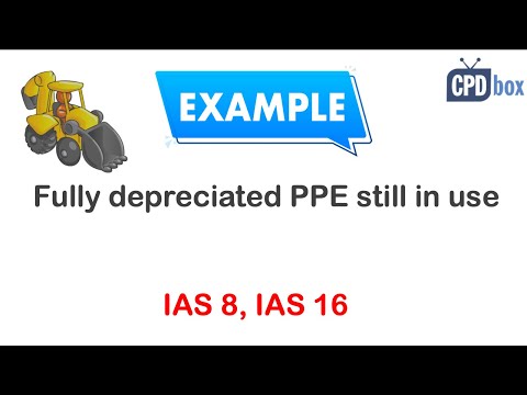 Fully depreciated PPE still in use (IAS 8)