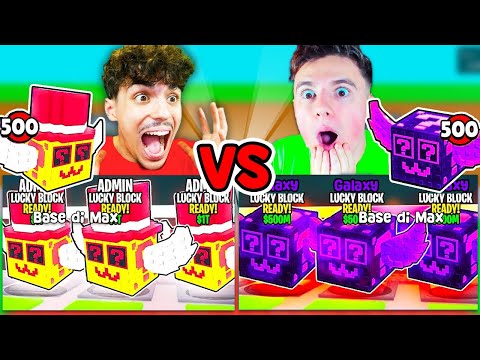 CHI TROVA PIÙ BRAINROT RARI VINCE 1000€ NELLA LUCKY BLOCK OPENING BATTLE su ROBLOX STEAL A BRAINROT!