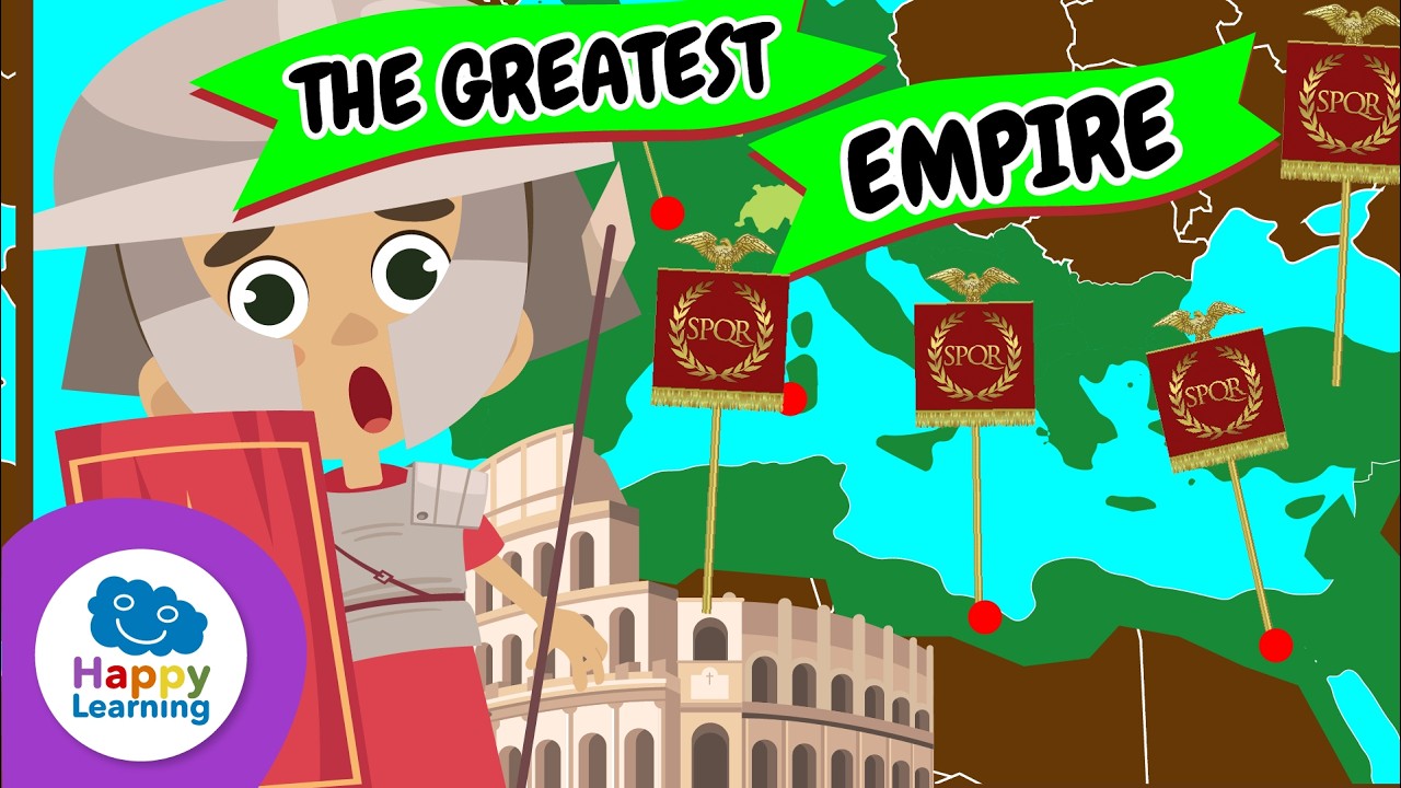 THE ROMAN EMPIRE! 🏛️⚔️ Journey to Ancient Rome | Educational Videos for Children | @HappyLearningEN