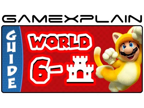 Super Mario 3D World - World 6 Castle Green Stars & Stamp Locations Guide & Walkthrough