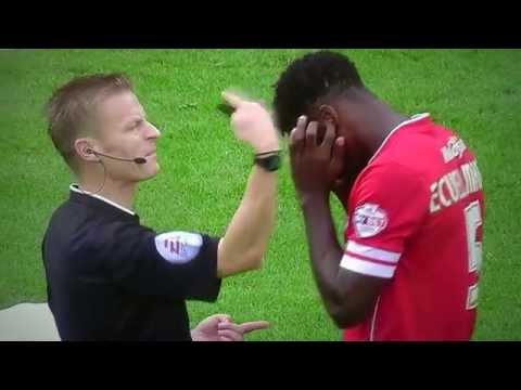 REFEREE'S WHISTLE HURTS FOOTBALL PLAYER'S EARS