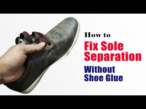 How to Fix Sole Separation | Without Shoe Glue - YouTube