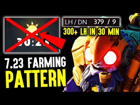 How To Beat Timer And Farm Like A Boss - 7.23e Farming Pattern By Tinker God Funkefal Dota 2