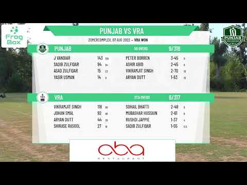 KNCB - Topklasse Play Off - Round 13 - Punjab v VRA