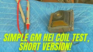 Simple GM HEI coil test, short version