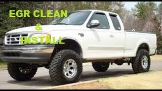 1999 Ford F150 EGR Cleaning. Egr Removal. Egr codes