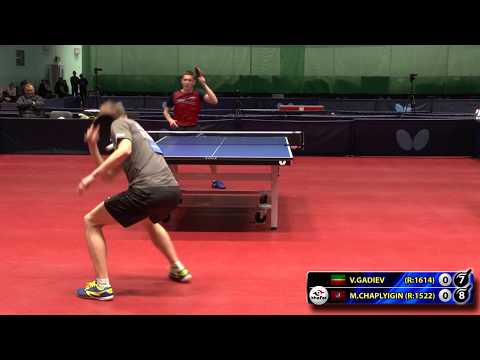 ГАДИЕВ - ЧАПЛЫГИН #RUSSIAN #Championships #tabletennis #настольныйтеннис
