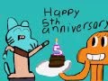 Happy 5th Anniversary The Amazing World Of Gumball