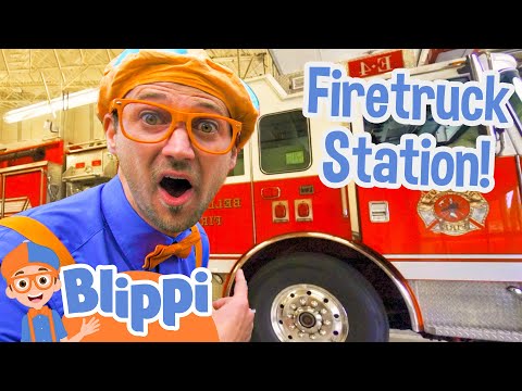 Blippi Fire Truck Lyrics - In this blippi video there is the blippi