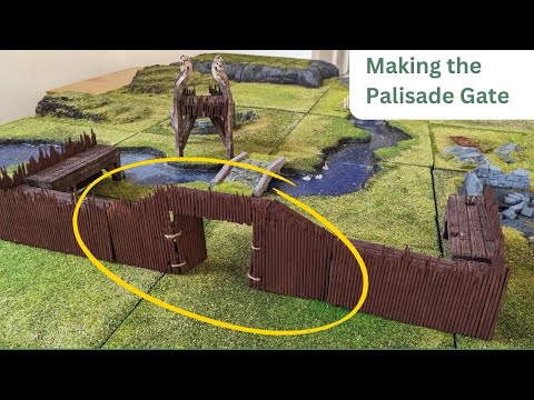 How to make a Palisade Gate | Edoras/Rohan Outpost Scenery Guide/Tutorial MESBG | Medieval Terrain
