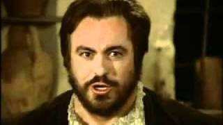 Luciano Pavarotti as Il Duca di Mantova in Rigoletto singing La donna è mobile (Woman is fickle)