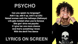 Iann dior - Psycho (LYRICS ON SCREEN)