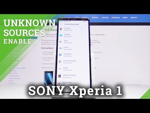 How to Allow Unknown Sources in SONY Xperia 1 – Enable installation Apps