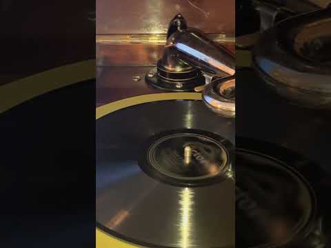78 record playing with generic sound box on a Victrola