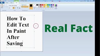 Can You Edit Text After Saved? | Edit Text In Windows Paint After Saving (Windows 7 8 10 11)