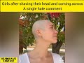 Headshave Reality Bald Girl Regret Headshave Captions Bald Memes