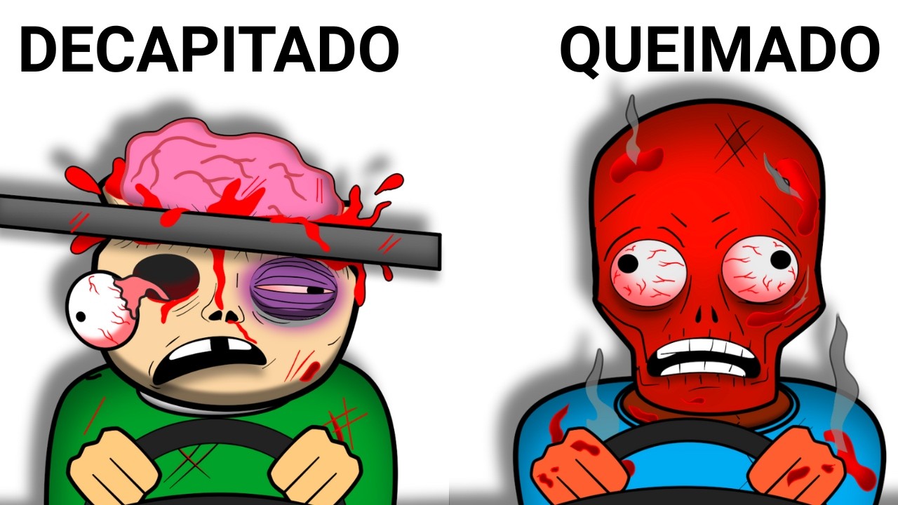 As Mortes Mais Dolorosas em Acidentes de Carro