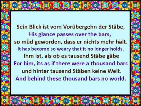 Rainer Maria Rilke - Der Panther - www.germanforspalding.org