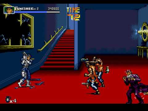 The Punisher Longplay (Sega Genesis) [QHD]