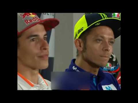 Incredibile Valentino Rossi nega stretta di mano Marc Marquez in conferenza stampa