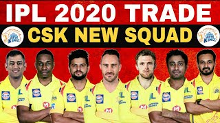 CSK SQUAD FOR IPL 2020 | CSK PLAYER LIST FOR IPL 2020 TRADE - RETAINTION & RELEASED PLAYERS