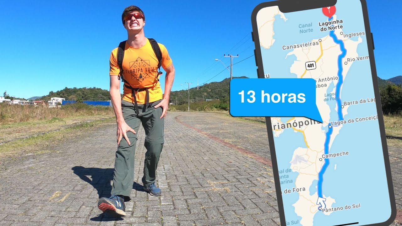 ATRAVESSEI UMA ILHA À PÉ! (55 KM SEM PARAR)