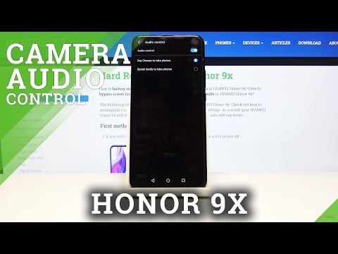 How to Use Camera Audio Control in Honor 9x