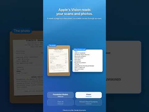 My iOS app doesn't download an AI model. It uses the one Apple built in