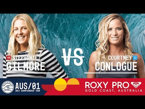 Stephanie Gilmore vs. Courtney Conlogue - Roxy Pro Gold Coast 2017 Round Four, Heat 4