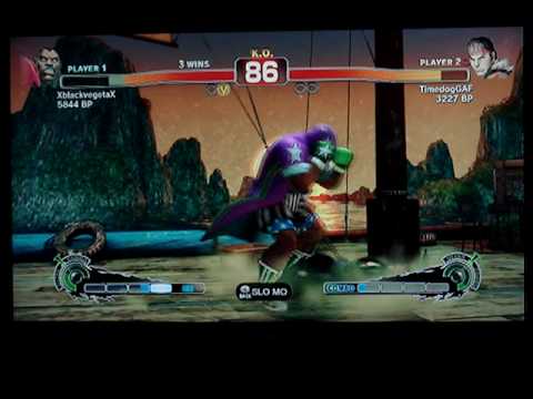 SSF4: XblackvegetaX (Balrog) vs Timedog (Ryu) - GAF Endless Battle Mode - Set 2