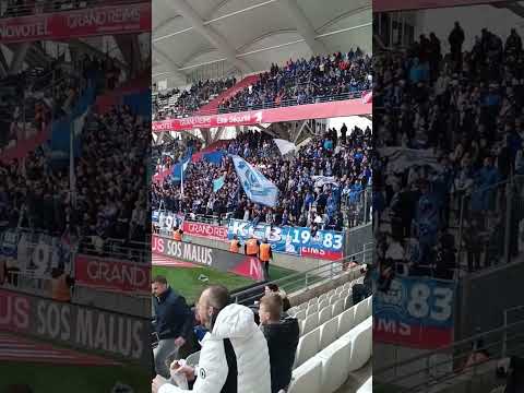 Reims vs Strasbourg 0-2 (double Habib Diallo) ("Le Racing" fans sector)