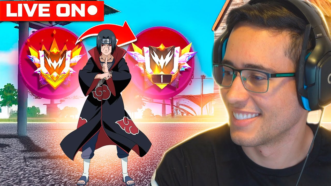 💙 FREE FIRE AO VIVO 🔴 REVELANDO JOGADORES NA RANK ! DO OURO AO ELITE 🔴 LEVEL UP AO VIVO