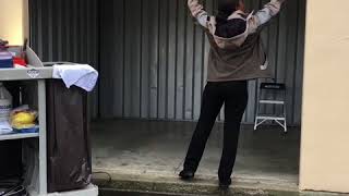 Cleaning a U-Haul Storage Unit