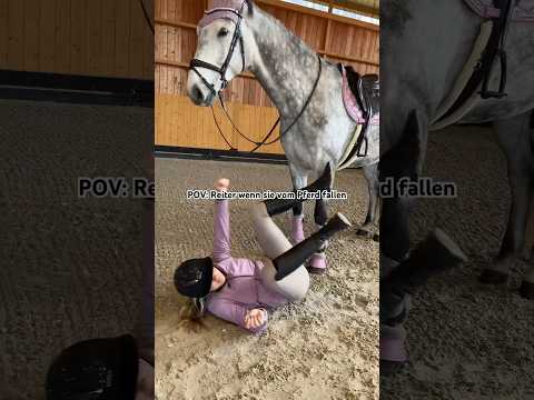 RIDERS WHEN THEY FALL OFF THE HORSE😂📲 #horse #rider