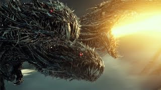 まるでキングギドラ！　「トランスフォーマー」最新作日本版予告に火を吹く“三つ首竜”現る