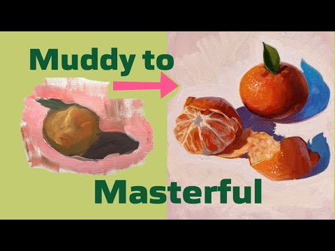Struggling with Shadows? How to Cool Warm Colors in Painting 🍊