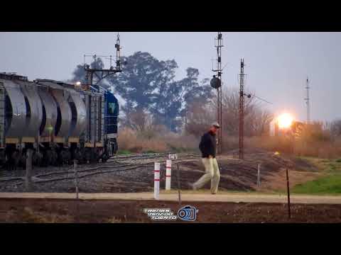 CRUCE DE 9433 Y ALCO 8513 POR SAN EDUARDO!! #trenesargentinoscargas