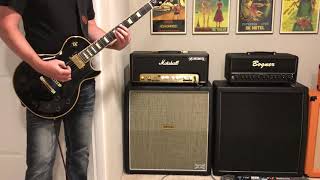 Video thumbnail for Monomyth Marshall Origin 50 - 2007 Gibson Les Paul Classic Custom by acidvoodoo1