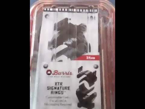 Burris XTR Signature Rings (34mm with cant inserts)