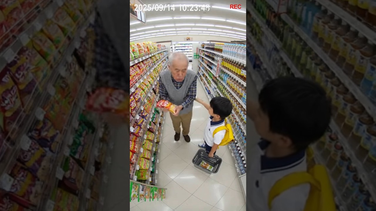 「お菓子を買って～」と駄々をこねる爺さん #sora