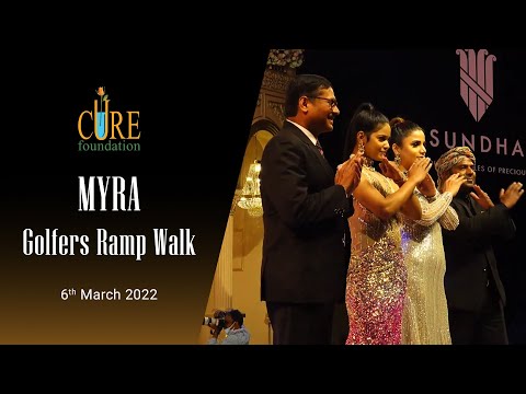 MYRA - An event by CURE FOUNDATION | Cancer Crusaders Golfers Ramp Walk | Madhu Shalini Actress