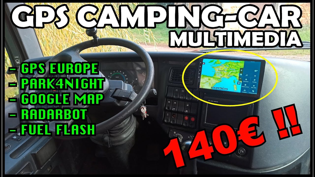 EP-59 Un GPS EUROPE Multimédia de 25 cm pour Camping-car et Poids Lourd a moins de 140€ !!!