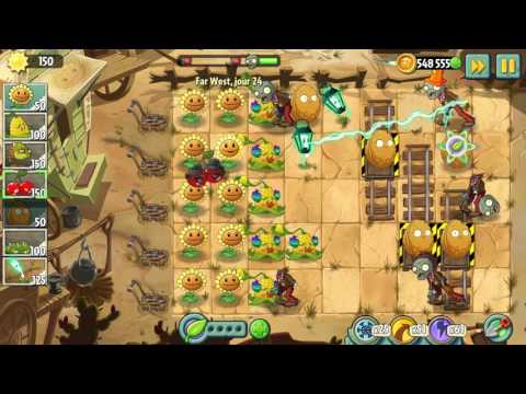 Plants vs Zombies 2 - Far West - Level 24
