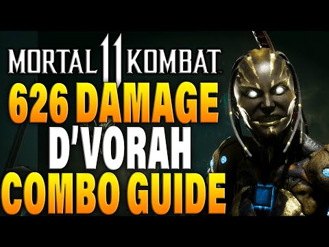 Mortal Kombat 11 D'Vorah Combos - MK11 D'Vorah Combo Tutorial
