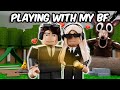 TEACHING My BOYFRIEND To Survive 99 NIGHTS IN THE FOREST