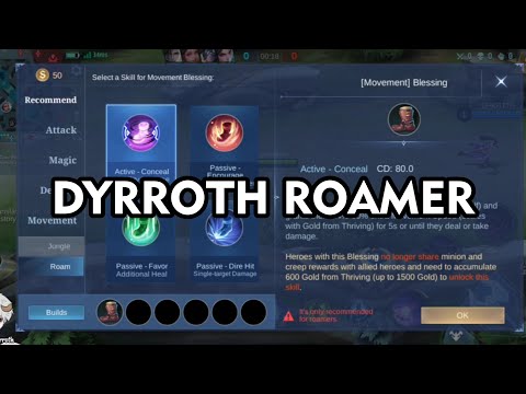 DYRROTH ROAMER | DYRROTH GAMEPLAY | MLBB
