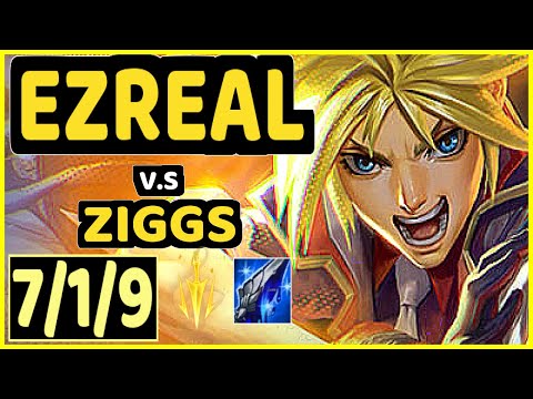 REKKLES (EZREAL) vs ZIGGS - 7/1/9 KDA BOTTOM ADC CHALLENGER GAMEPLAY - EUW