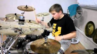 Blind Drummer Misca M plays Volbeat-Black bart (cover)