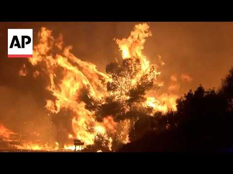 Raging wildfire forces evacuations in Castellon in Spain's Valencia region
