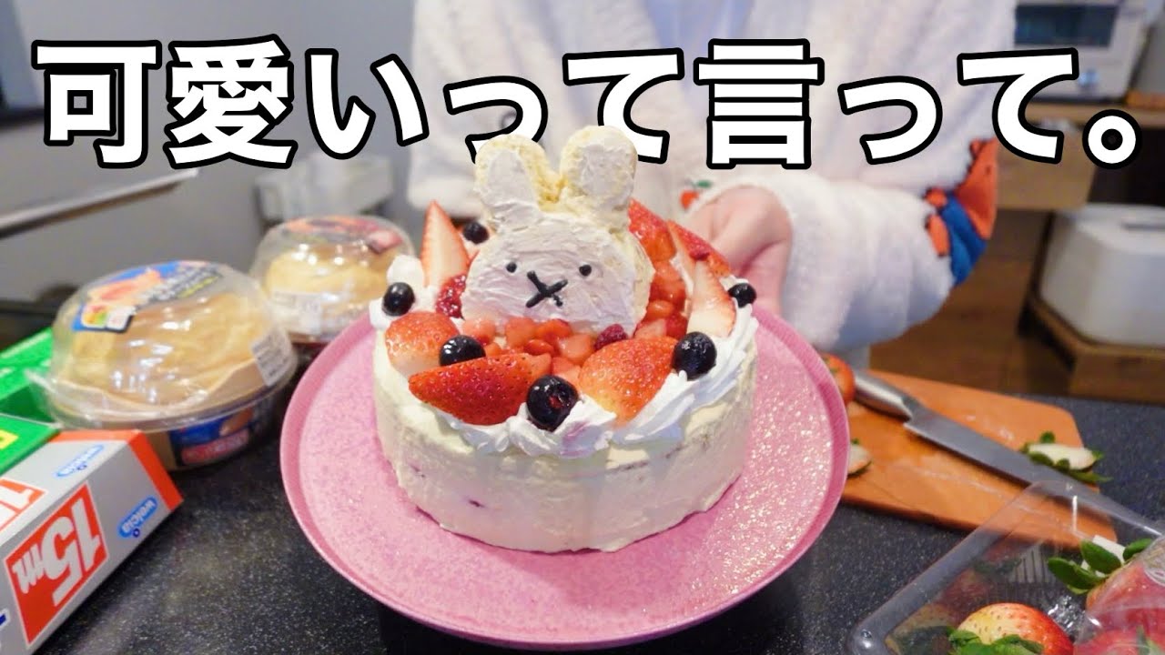 【料理】理想と現実を知るクリスマスケーキ作り👨🏻‍🍳🎄【作業動画】